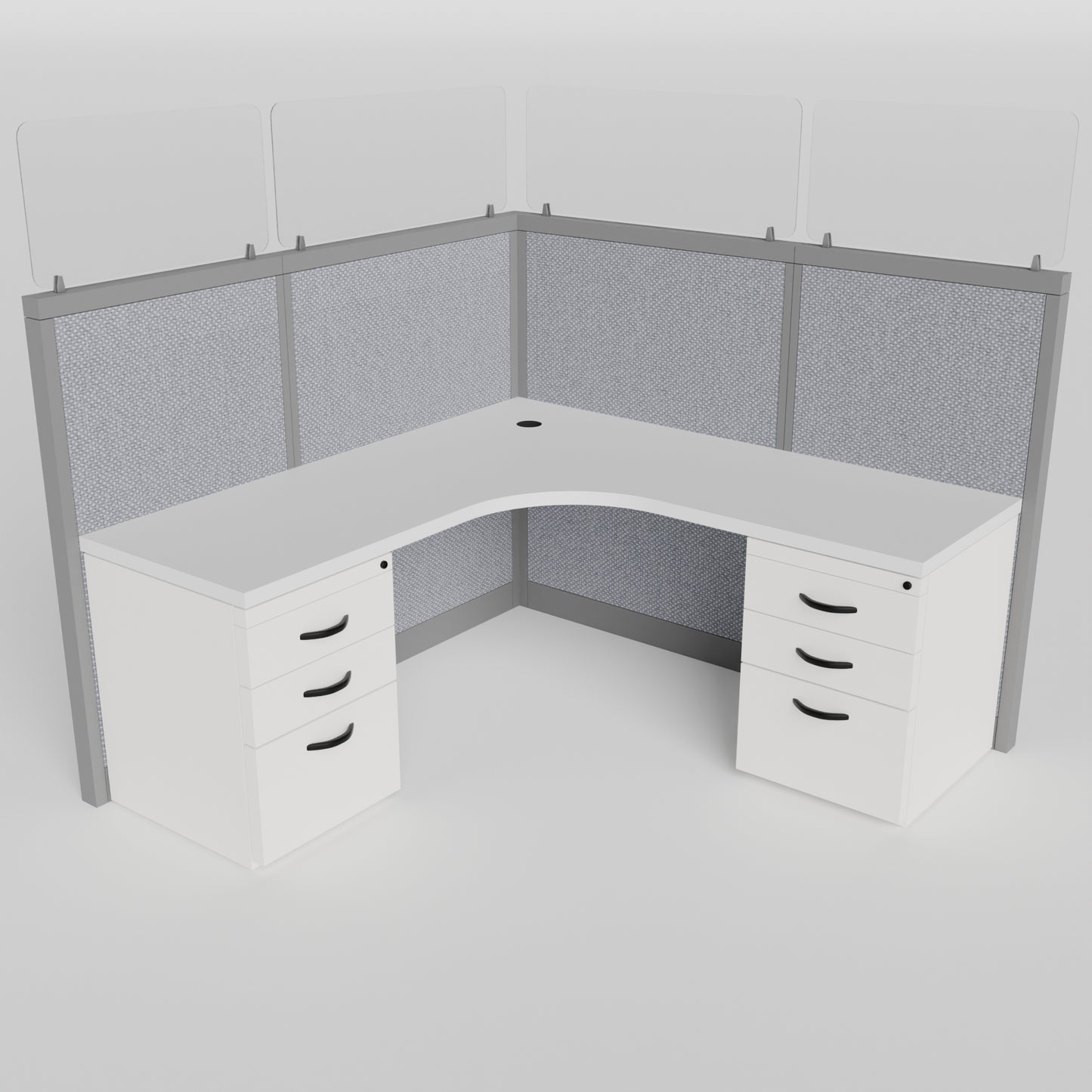Steelcase Glass L-Shape Cubicle