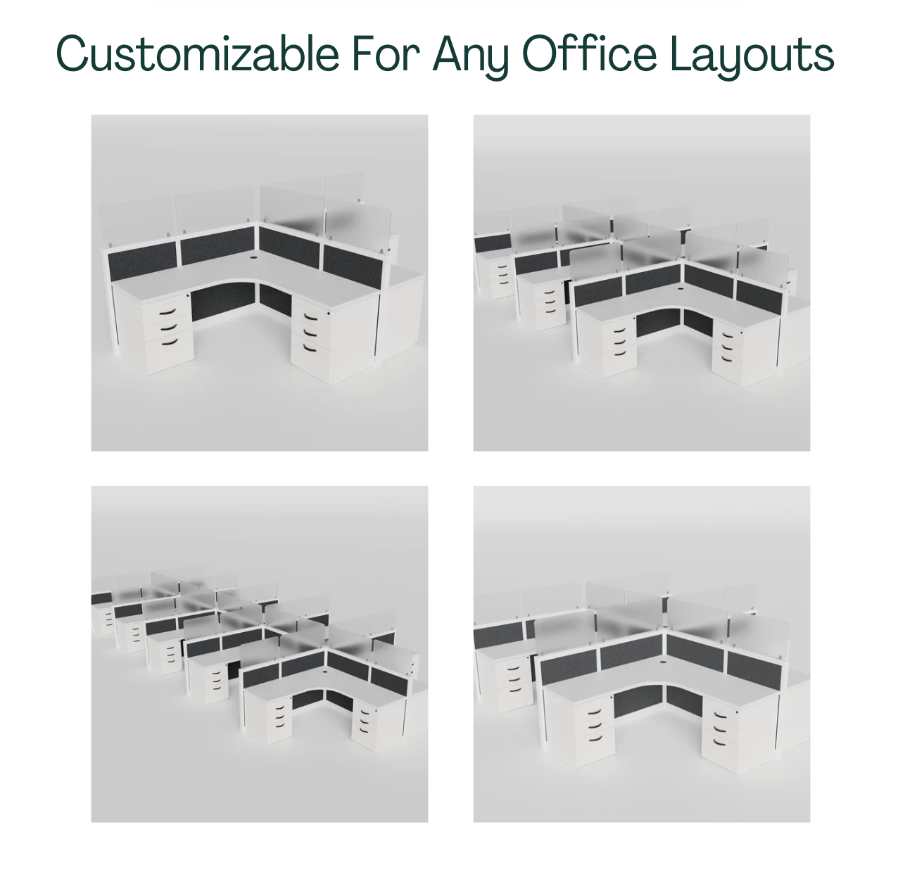 Steelcase Glass L-Shape Cubicle