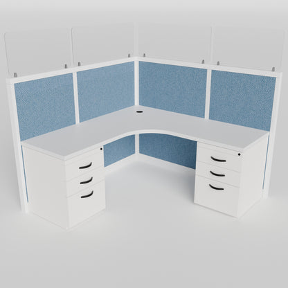 Steelcase Glass L-Shape Cubicle