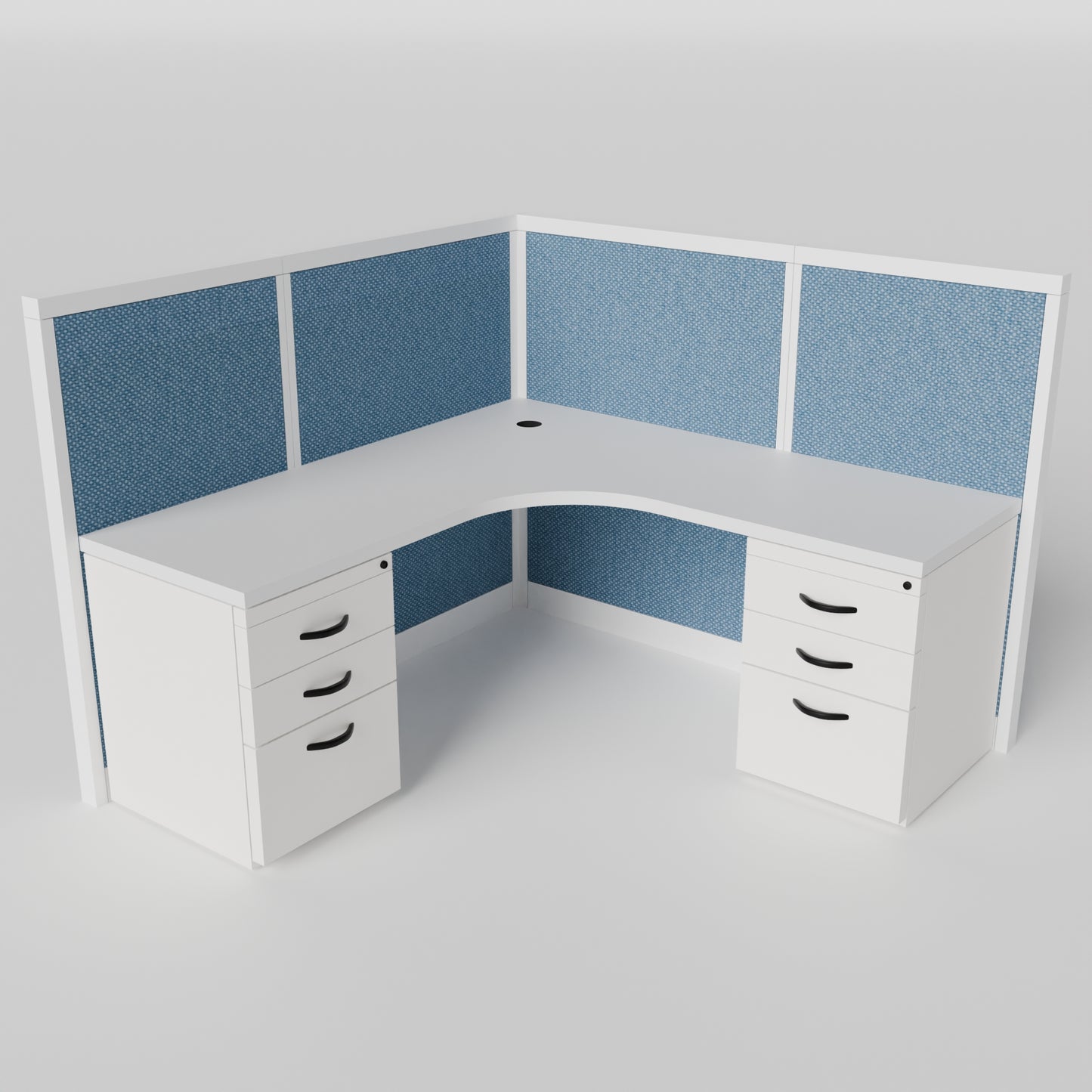 L-shape Cubicles Steelcase