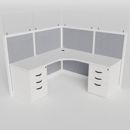 Steelcase Glass L-Shape Cubicle