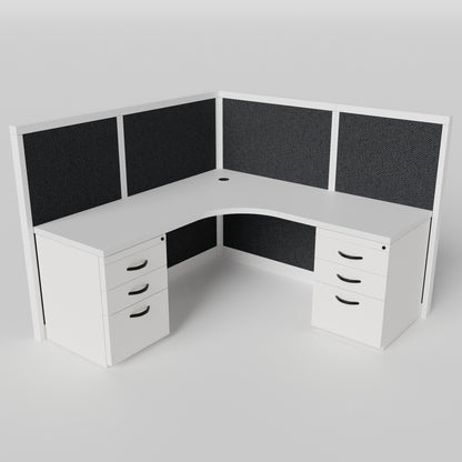 Steelcase L-Shape Cubicle