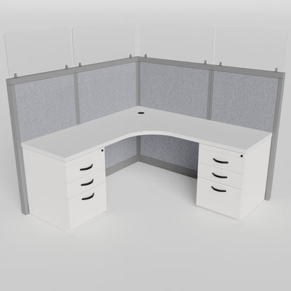 Steelcase Glass L-Shape Cubicle
