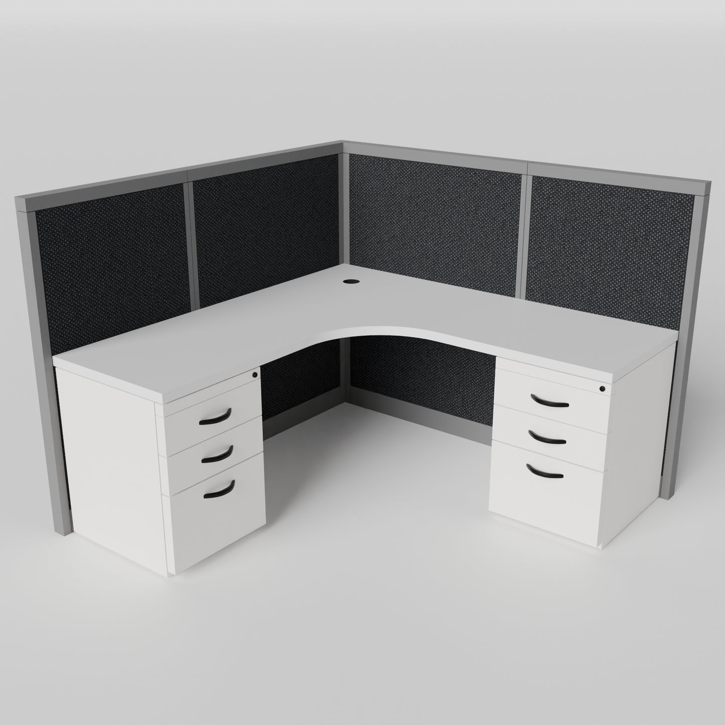 L-shape Cubicles Steelcase