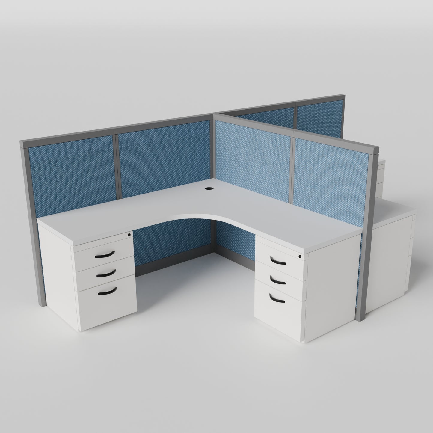 L-shape Cubicles Steelcase