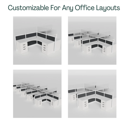 Steelcase Glass L-Shape Cubicle