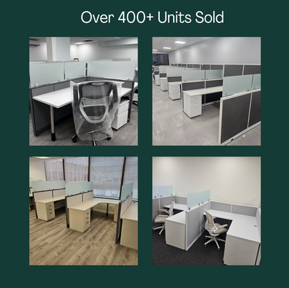 Steelcase Glass L-Shape Cubicle