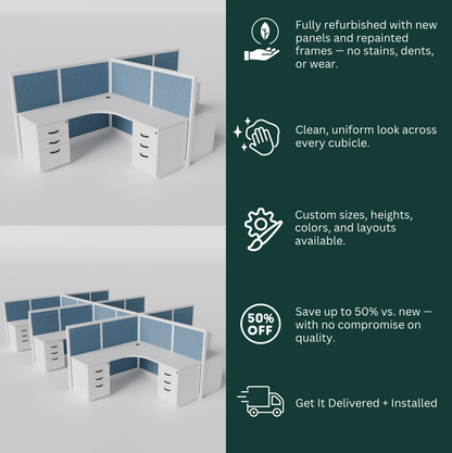 Steelcase L-Shape Cubicle